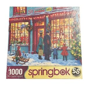 Springbok Toy Shop 1000 Piece Christmas Jigsaw Puzzle Steve Reed New Sealed